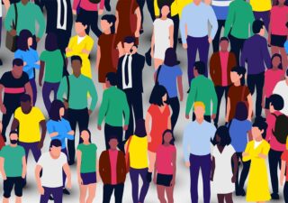 A diverse crowd of people